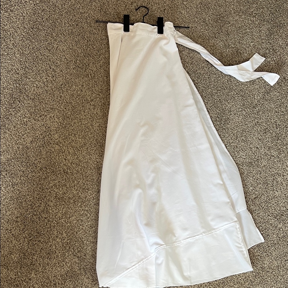 Cream wrap skirt